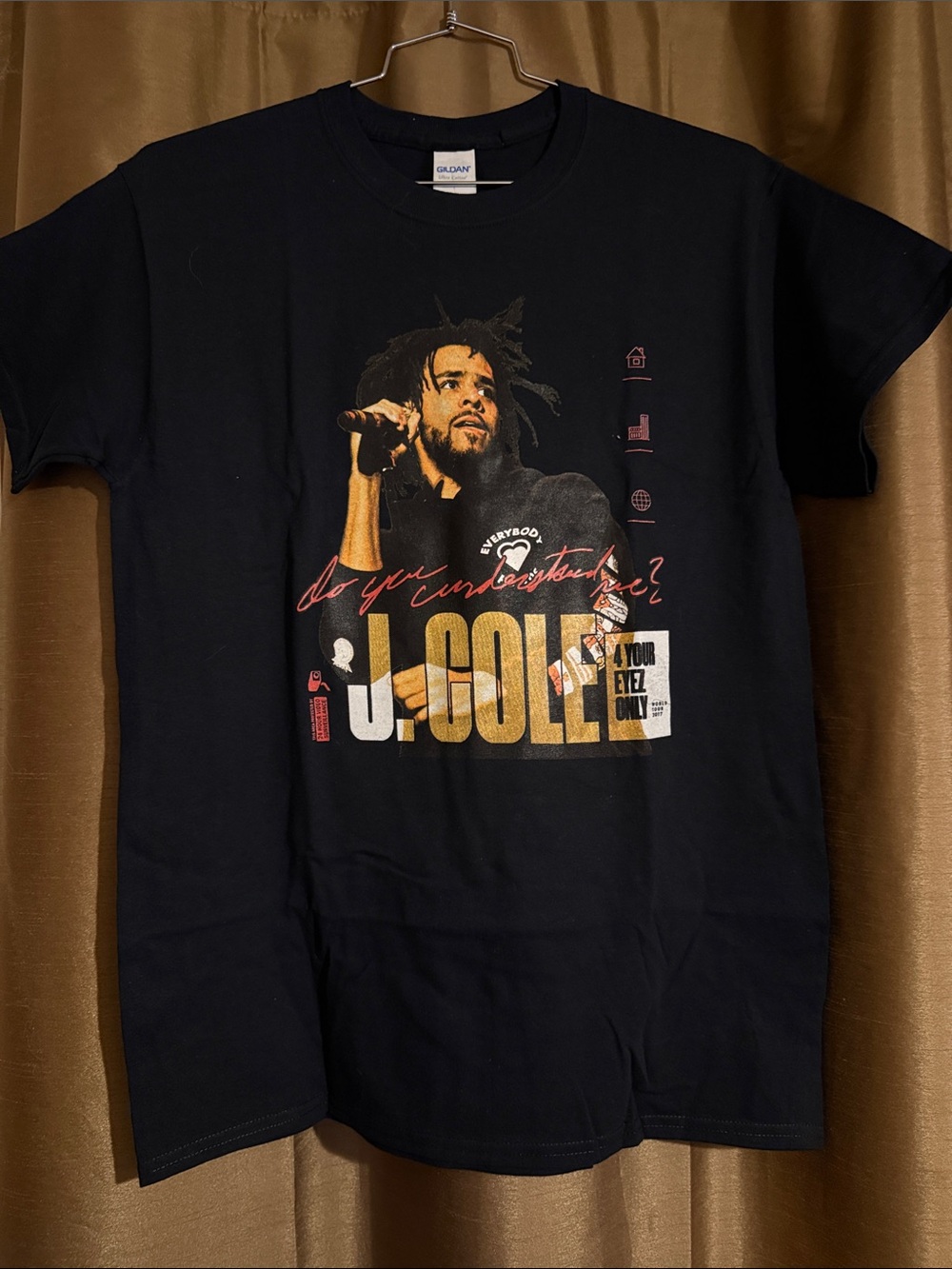 J. Cole 4 Your Eyez Only  2017 World Tour T -shirt